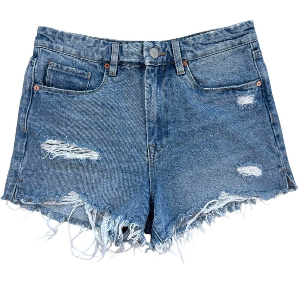 Revolve Blank NYC The Barrow Vintage High-Rise Jean Shorts 100% Cotton Size 29
